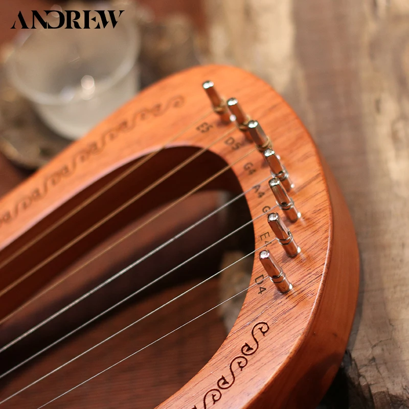 Маленький harp 7/10/16 струны из твердой древесины Энтони компактный портативный