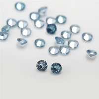 500pcs 106 119 120 blue spinel size 2 1 3mm synthetic gem stone wholesale round brilliant cut gems for jewelry
