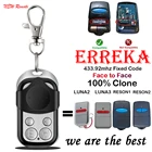 Пульт дистанционного управления для гаража ERREKA LUNA 2 LUNA3, 100% МГц, 433 клон