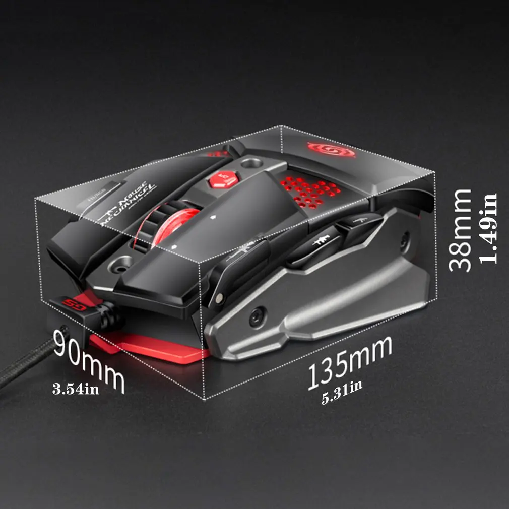 

G9 Wired Gaming Mouse RGB Free Drive Ergonomic Gaming Mouse Mechanical Disassembly Mouse Programmable Buttons