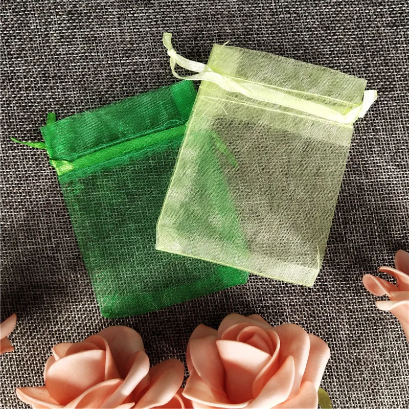 100 шт. органза прозрачная марля для ювелирных изделий 5*7 7*9 9*12 10*15 см|Подарочные