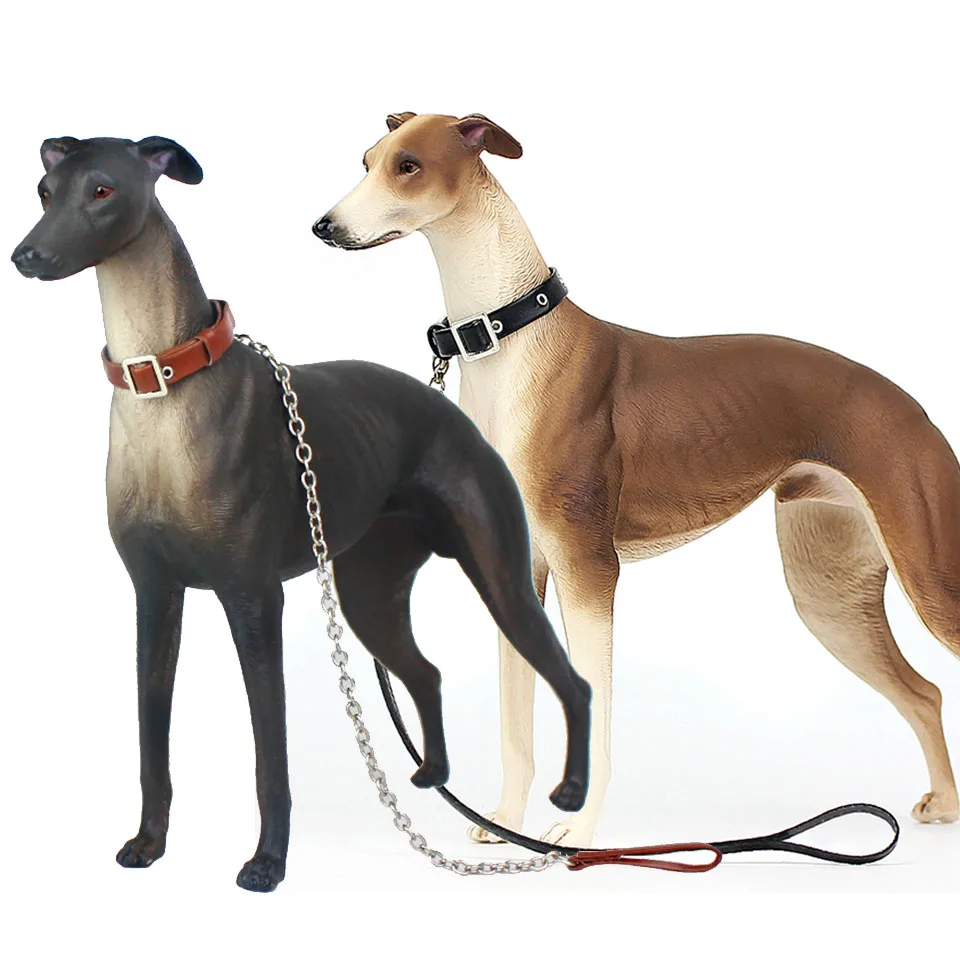 2psc Greyhound Wiben горячие игрушки бульдог Собака Грейхаунд моделирование доберманн животных модель хулиган питбуль действие и игрушки Фигурки для детей подарок - Цвет: 2psc Greyhound