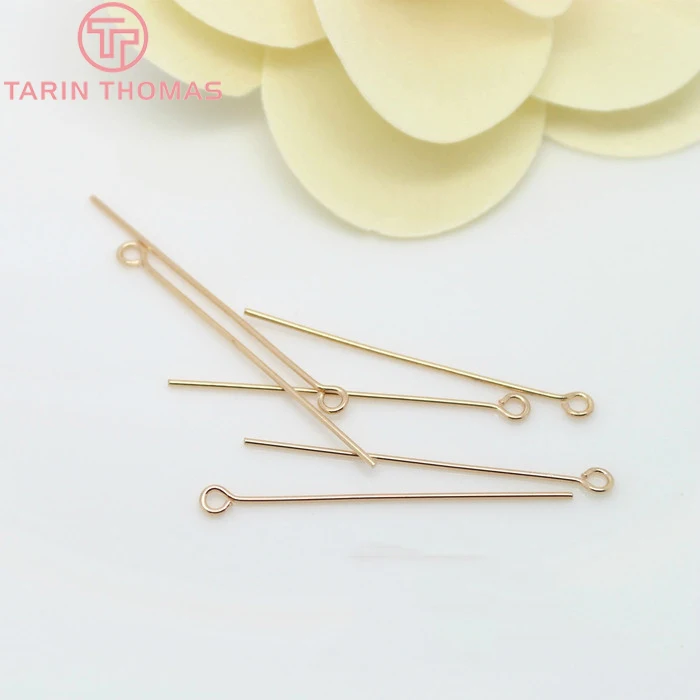 Латунные булавки с петлями сделай сам 50 шт. 20 мм 25 30 40 45 24 к цвета шампанского