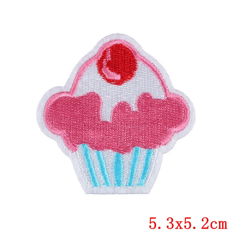 Пищевые нашивки в виде мороженого наклейки утюжок на одежду теплопередача DIY