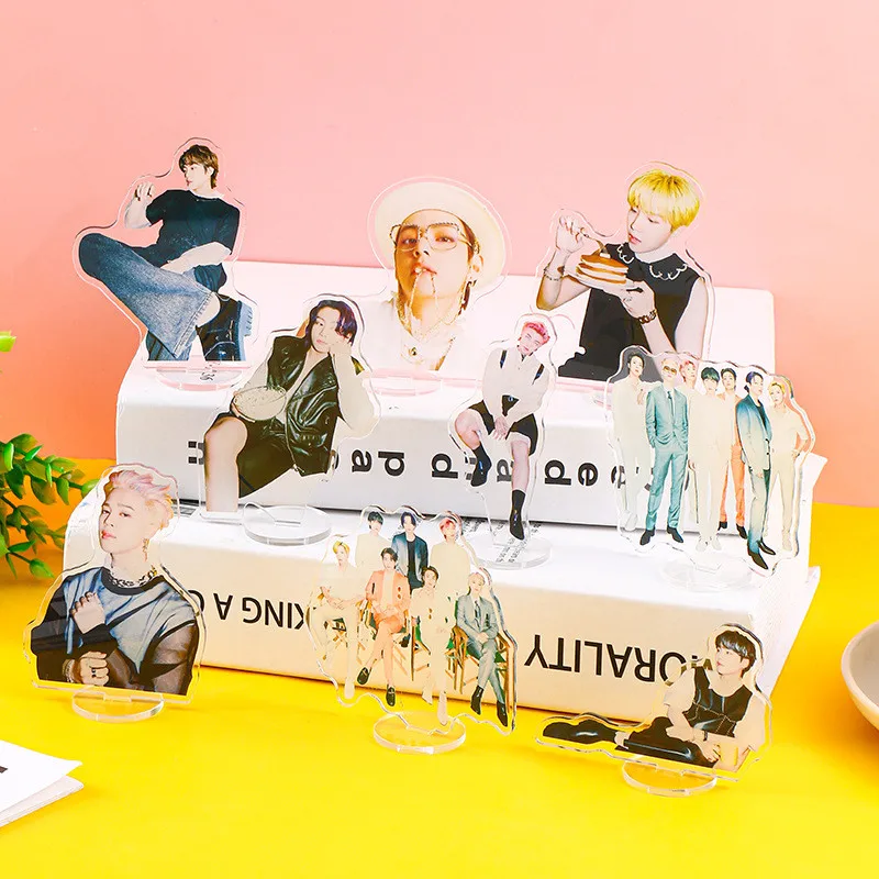 

Новый Kpop Bangtan Boys новый альбом масло JK прозрачная акриловая настольная подставка детская доска подарки 9 см Подвеска высшего качества