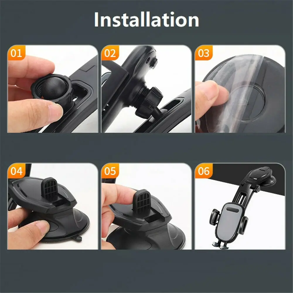 Universal Air Vent Mount Stand bracket Sucker Car mobile Phone Holder For iPhone 12 Pro Max 8 7 Plus Huawei Xiaomi Redmi Samsung