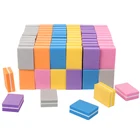 Мини-буферный блок для ногтей, 100 шт., маленькая пилка для ногтей, шлифовальная наждачная бумага, пилки для ногтей, пилка для полирования ногтей, двусторонний маникюр