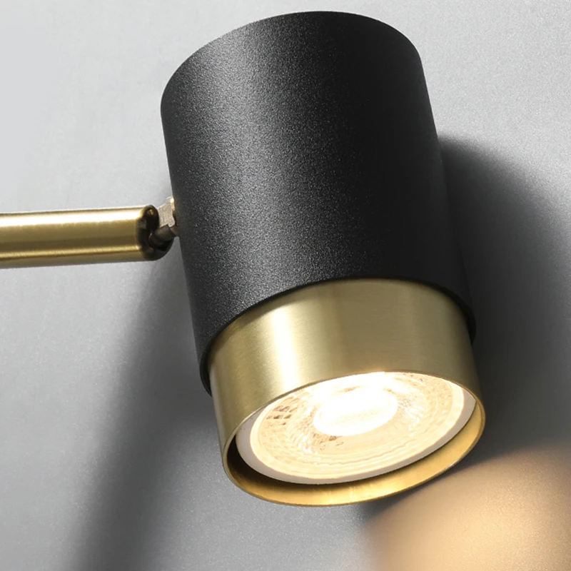 Светодиодный Трековый светильник регулируемый с углом наклона черная белая +