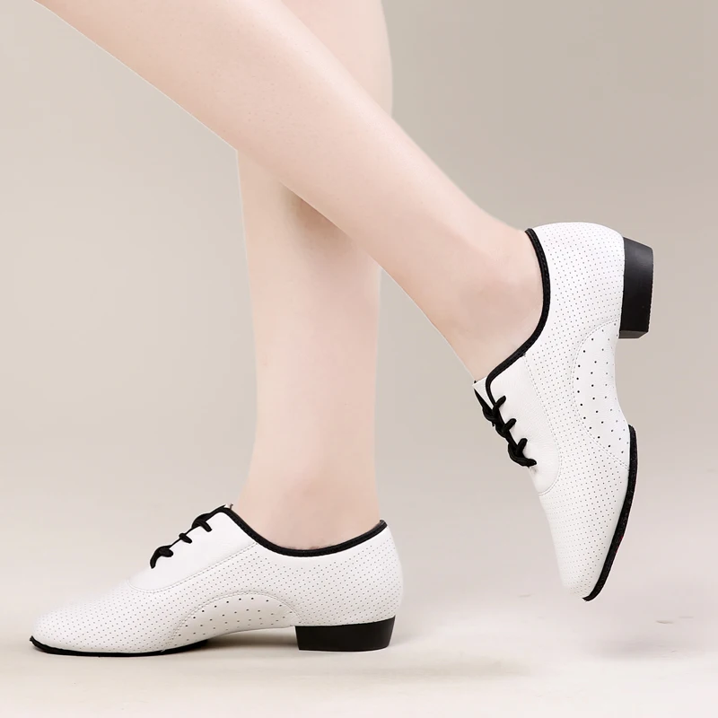USHINE BD-A1 new white heel 2.5cm workout Jazz Fitness Zapatos De Baile Latino Mujer ballet Latin Ballroom dance shoes women