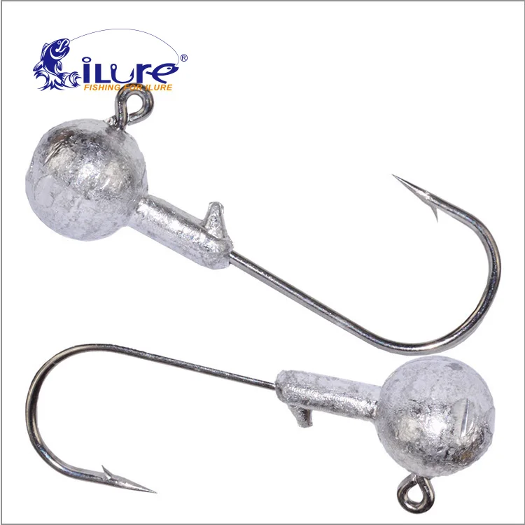ILure 10 шт./лот крючки станок и Lead Jig Head 3.5g 5g 7g 10g 14g с зазубринами Мягкая приманка