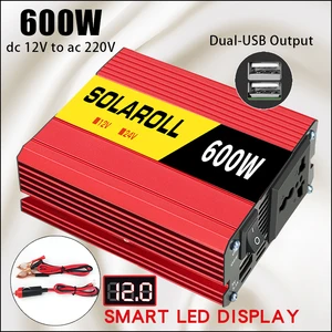 600w 1500w 2600wcar power inverter dc 12v to ac 220v auto portable charger converter adapter modified sine wave universal socket free global shipping