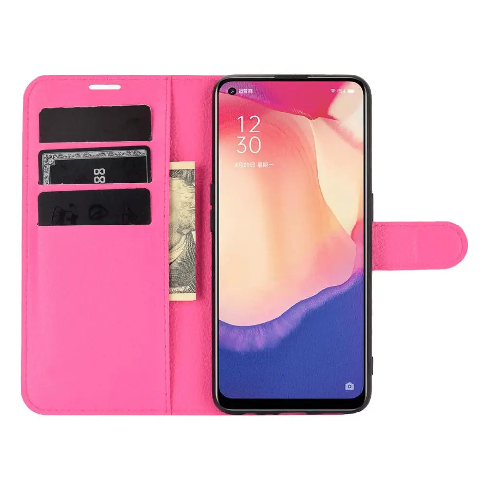 

EMBEST Leather Flip Wallet Case For OPPO Reno 4 SE Luxury Wallet Fitted Cover For OPPO Reno 4 SE Cases