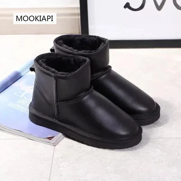Сапоги для снежной погоды австралийского бренда 2020 года 100% натуральная кожа
