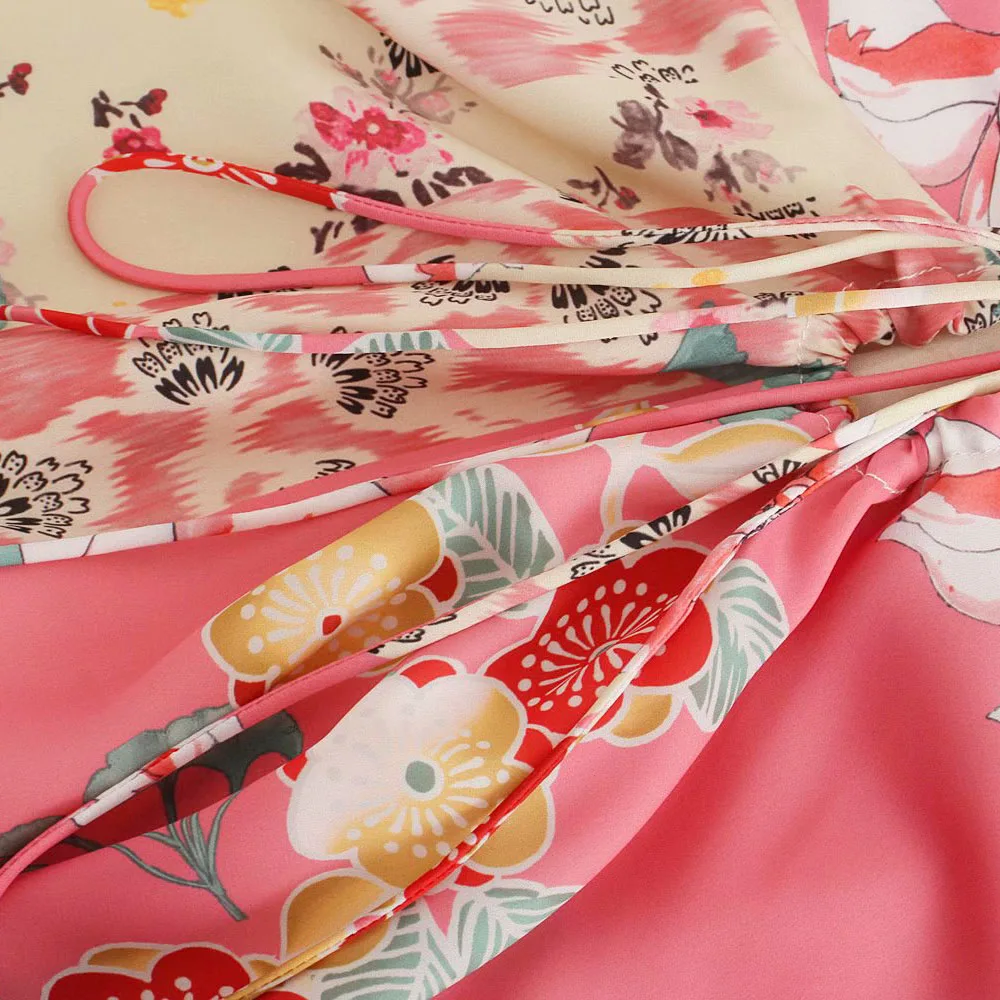 

2021 Za New Women Chic Fashion Print Mini Dress Vintage Backless Thin Straps Female Dresses robe Vestidos