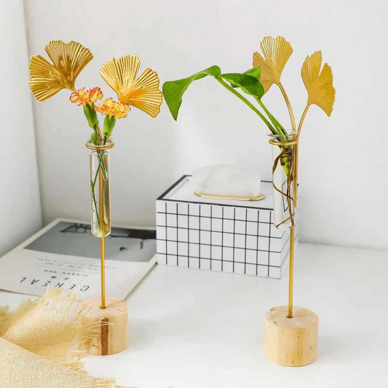 

Test Tube Vase Glass Tabletop Vase Decoration Home Aesthetic Ornaments Decoration Accessories Garden Pots Planters