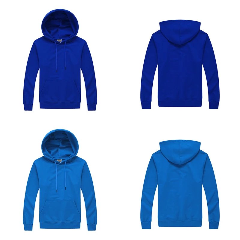 Однотонный пуловер с длинным рукавом мужские свитшоты капюшоном черный белый