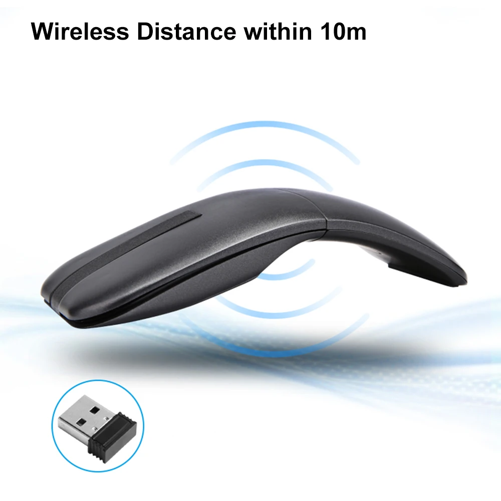 2,4 ГГц Arc Touch mouse, вращающаяся беспроводная мышь Mause, 1600 dpi, игровая мышь с ковриком для мыши, для microsoft Surface, ноутбука, офисных мышей