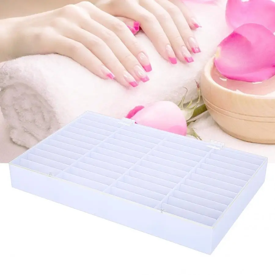 Контейнер для украшений с имитацией насадок ногтей 44 отделения кейс хранения