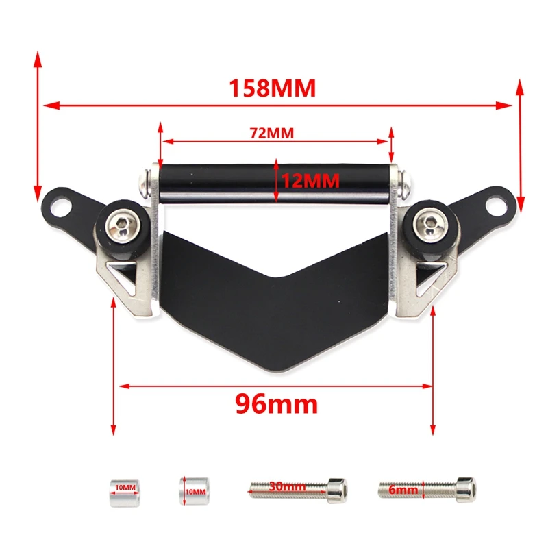 

Motorcycle Mobile Phone Holder Navigation Bracket GPS Plate for Kawasaki NINJA400 NINJA250 Z400 2018 2019 2020