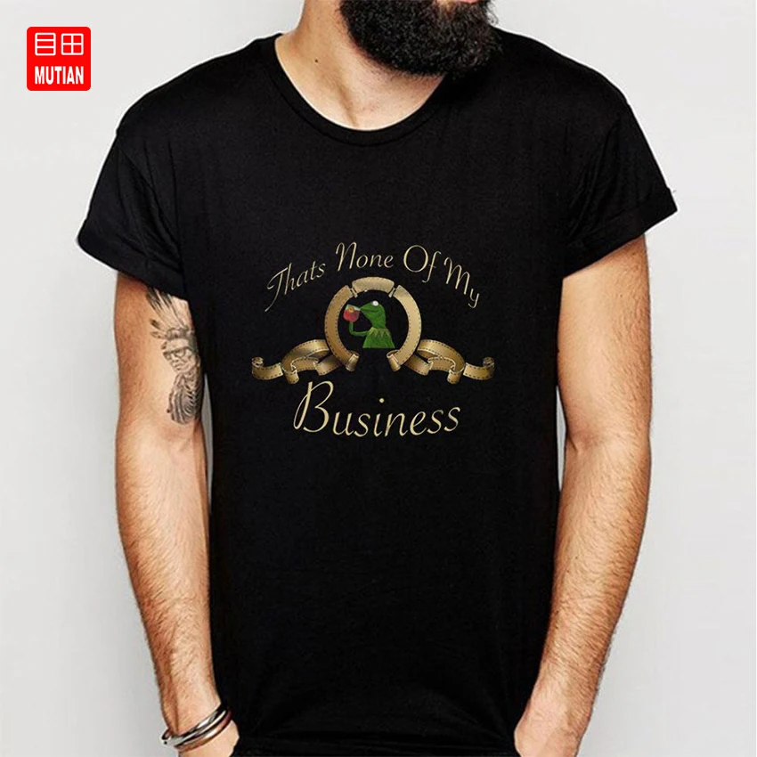 Это не мое Бизнес Кермит футболка|Мужские футболки| |