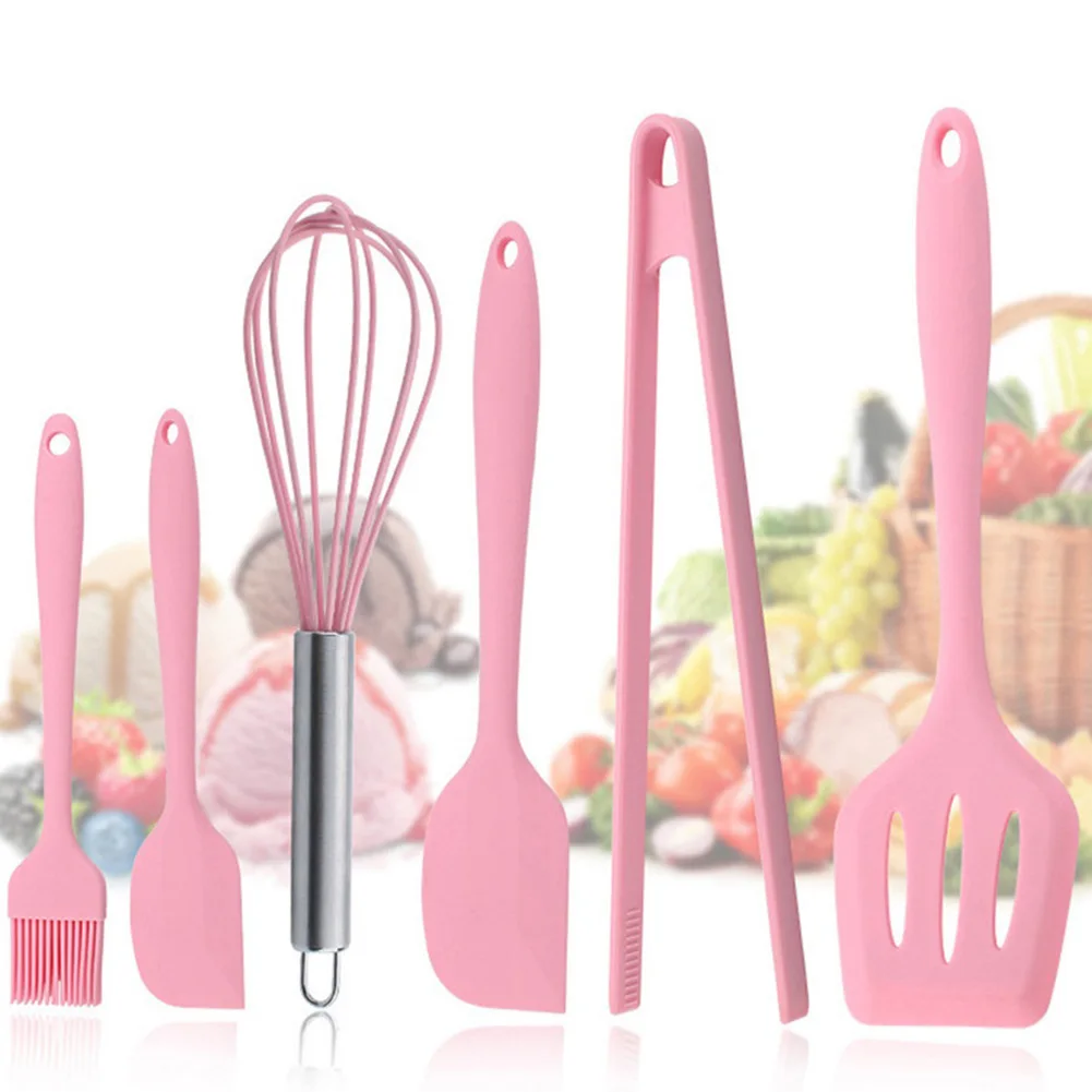 6 шт. кухонная утварь антипригарная силиконовая кухонный инструмент набор