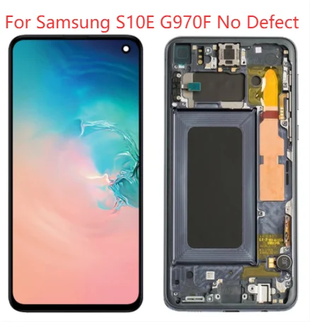 Оригинальный Super AMOLED 5 8 ''S10E ЖК дисплей для Samsung Galaxy S10E G970A с рамкой SM G970F монитор