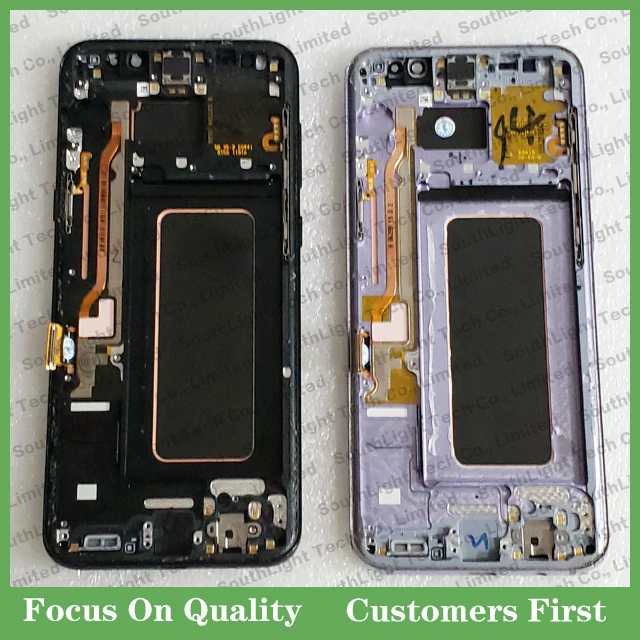 ЖК-экран с рамкой для Samsung Galaxy S8 Plus G955F полностью сломанный оригинальный Amoled
