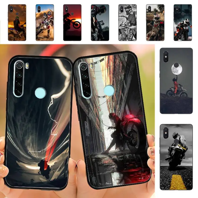 

RuiCaiCa Motocross moto Phone Case for Redmi Note 8 7 9 4 6 pro max T X 5A 3 10 lite pro
