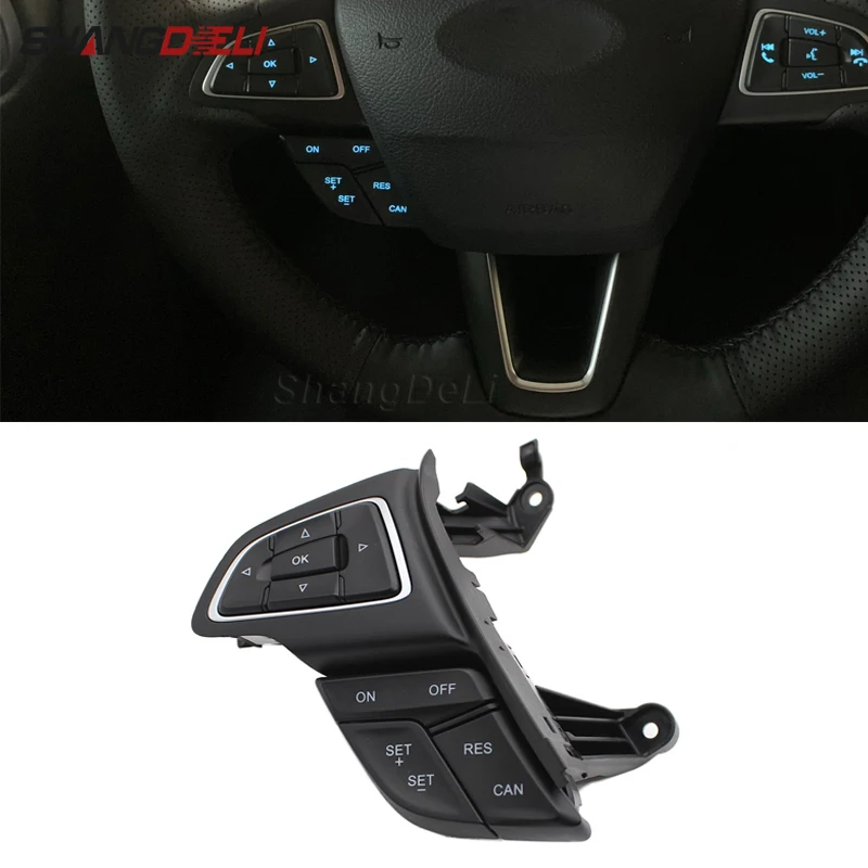 

Original For Ford Focus MK3 2015-2017 Kuga 2017 Cruise Control Switch Steering Wheel button Bluetooth Audio Button without LIM