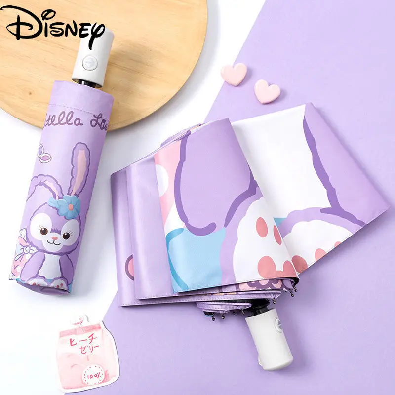 

Disney Cartoon Umbrella Summer Outdoor Anti-ultraviolet Folding Automatic Sun Umbrella Rain and Rain Dual-use Umbrella