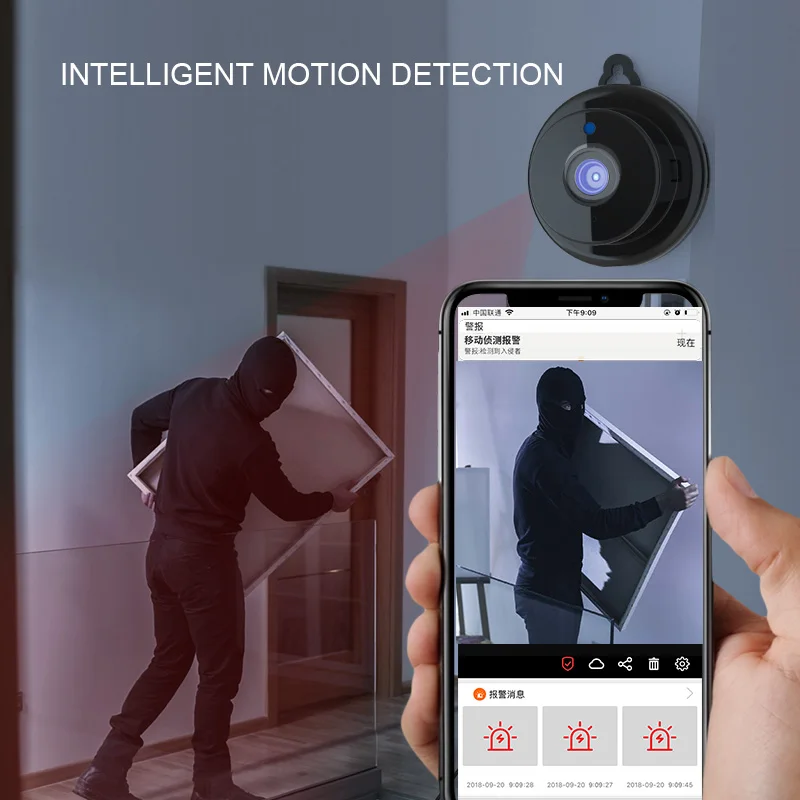Беспроводная мини Wi-Fi камера 1080P HD ИК Ночное Видение микро Домашняя безопасность