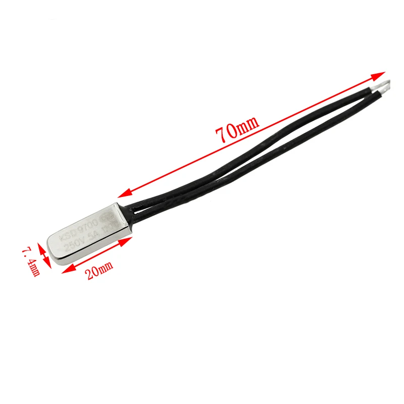 KSD9700 250 В 5 А пластиковый/биметаллический дисковый Температурный выключатель N/C