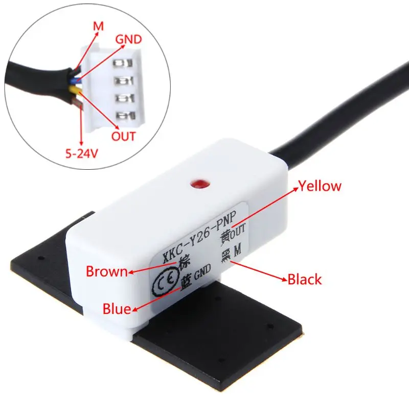 

Non-contact Liquid Level Sensor Detector Pipe Water Level Controller Switch PNP E56B