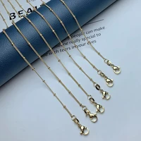 fashion link chain necklace for women 45cm high quality metal plated gold chokers diy jewelry making accessories