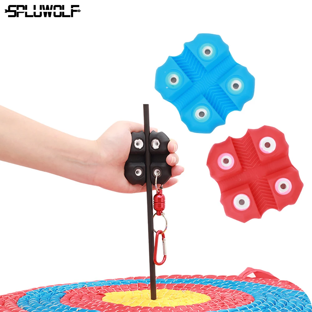 

High Quality Silica Gel Bow Shooting Target Accessory Archery Arrow Puller Tool With Keychain