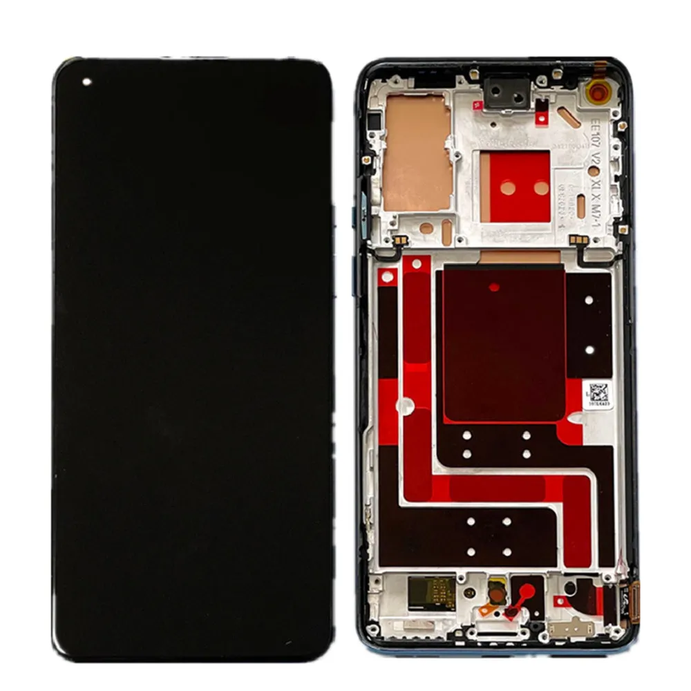 Pantalla AMOLED Original de 6,55 "para OnePlus 9, marco de pantalla LCD, montaje de digitalizador de Panel t&aacute;ctil para OnePlus 9, One Plus 9, OnePlus 9-4