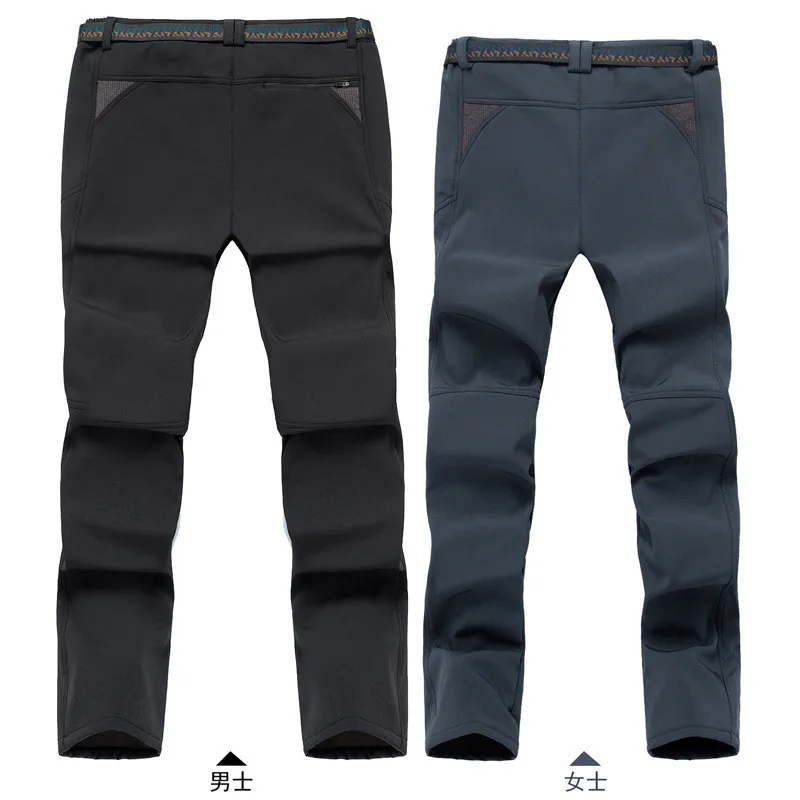 Зимние лыжные брюки мужские водонепроницаемые зимние штаны утепленные флисовые
