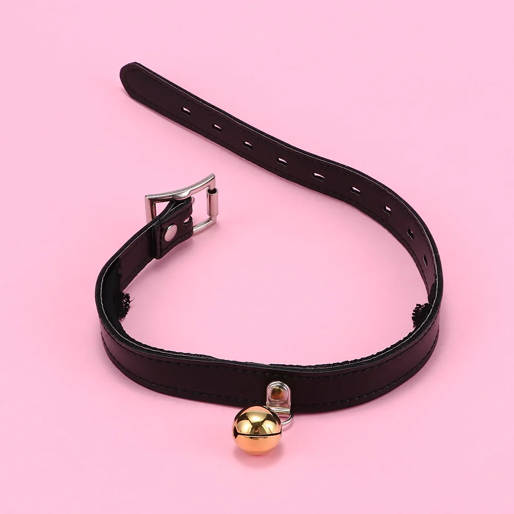 Сексуальный ошейник кружевной с колокольчиком кольцо колокольчик косплей