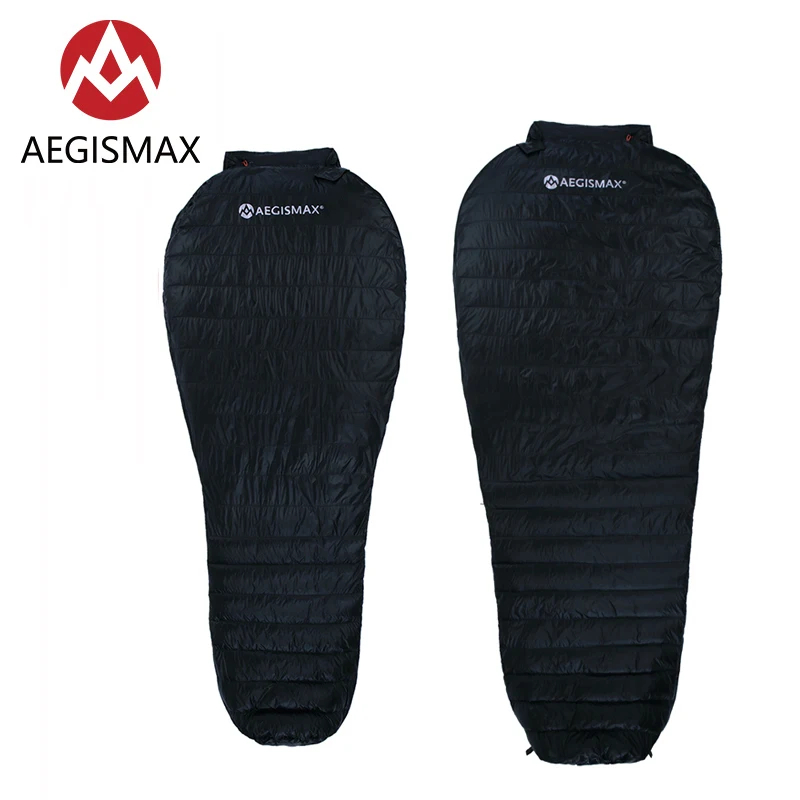 AEGISMAX Nano черный Мумия Открытый капитан весна осень кемпинг ультра сухой 700FP белый гусиный пух спальный мешок