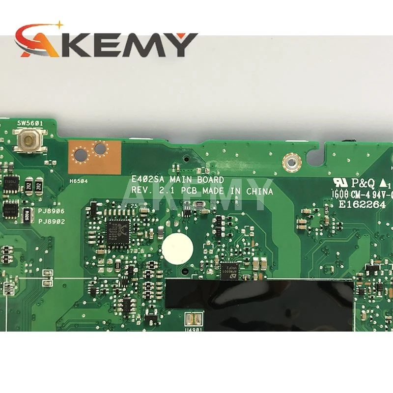 

Akemy E502SA Motherboard For ASUS E402S E502S E402SA E502SA R417S Laotop Mainboard with N3150/N3160U-CPU 4GB-RAM