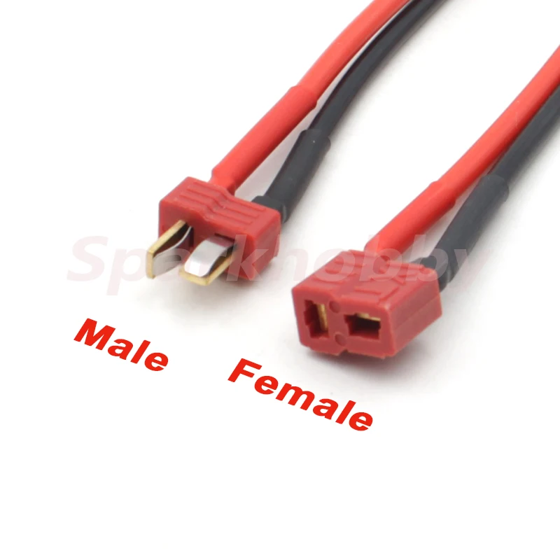 Штекерный разъем Sparkhobby XT60 XT30 T силиконовый провод 14/18AWG 100 мм 5 шт. | Игрушки и хобби