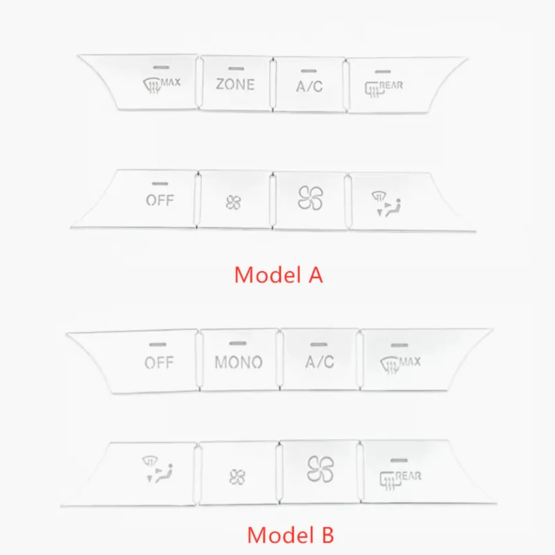 

For 2007-2014 Mercedes-Benz W204 C-Class Interior Multimedia Air Conditioning Volume Button Decorative Stickers