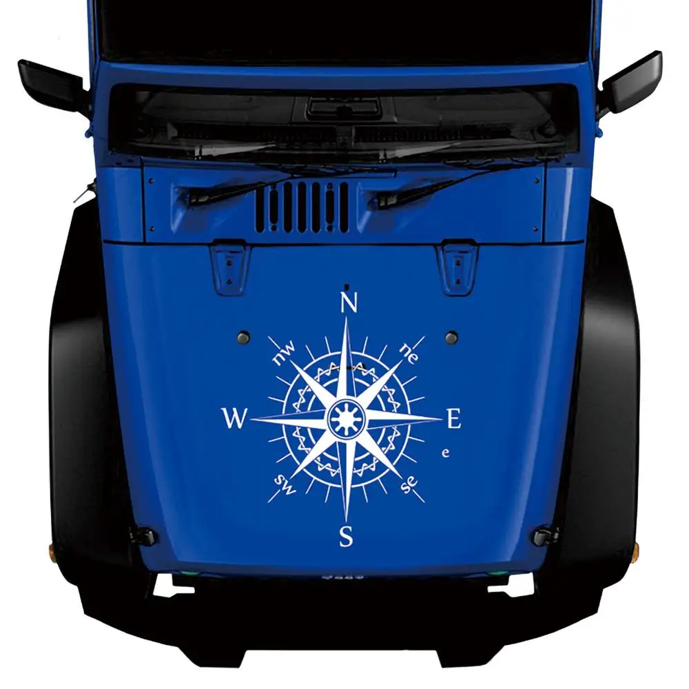 

Vinyl Car Stickers and Decals Car Hood Sticker Vinyl Bonnet Sticker Compass Decals Universal Accessory Wholesale Quick delivery