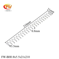 finewe custom compression rectangular spring 0 8mm steel wire 210mm length