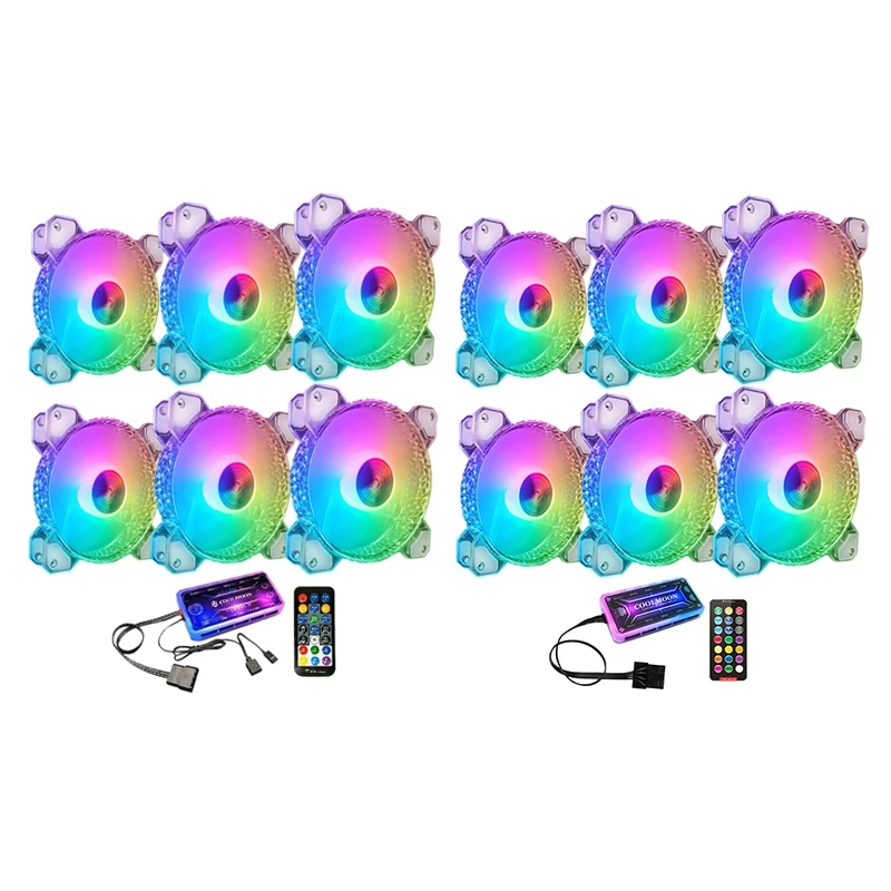 

COOLMOON С кристалалми и стразами RGB комплекты, на высоком каблуке 12 см бесшумные с большим сроком службы RGB светильник излучающих чехол вентиля...