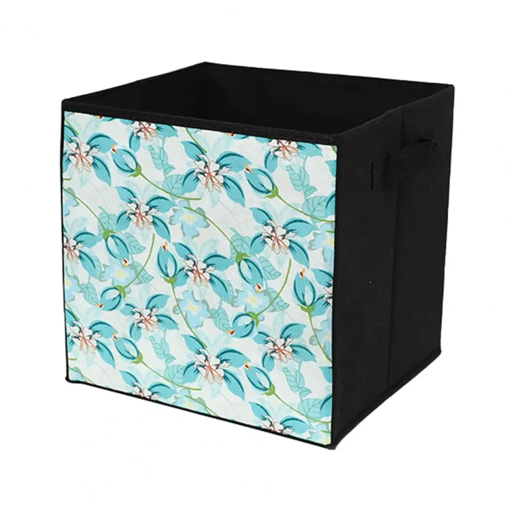 

Lightweight Excellent Collapsible Storage Box with Soft Handle Non Woven Fabric Storage Box Collapsible for Home