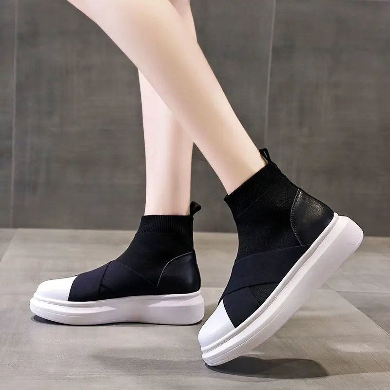 Кроссовки женские высокие спортивные дышащие сникерсы легкая обувь для