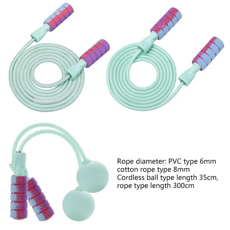 

Professional Jump Rope for Fitness Adjustable 2 in 1 Ropeless Skipping Speed Weighted Jumping Ropes Home Use