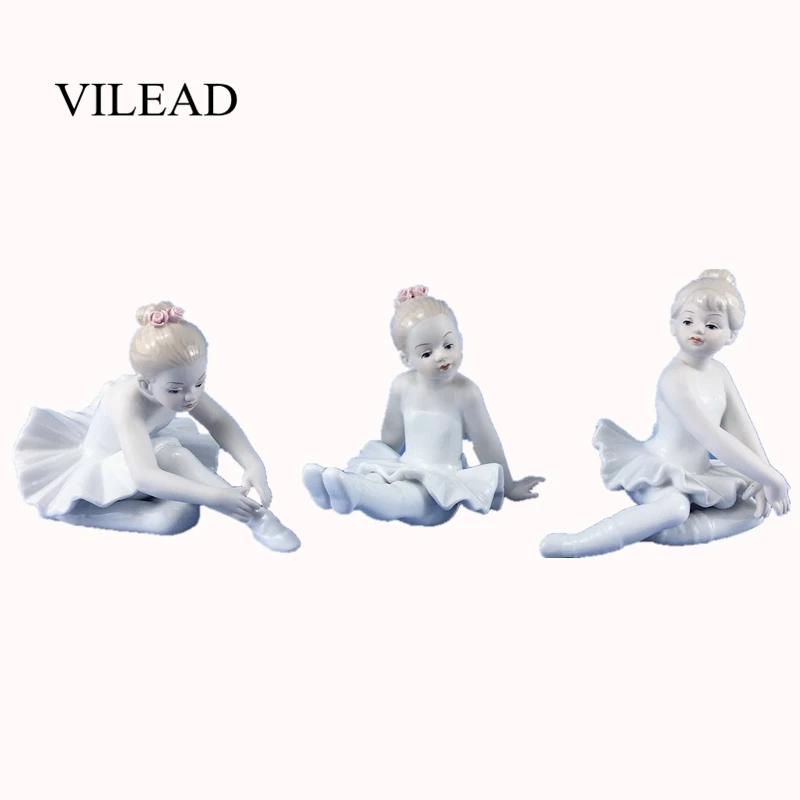 VILEAD 7 см 15,5 см керамические балетные фигурки для девочек, украшения дома, аксессуары для гостиной, спальни, Креативные Свадебные подарки
