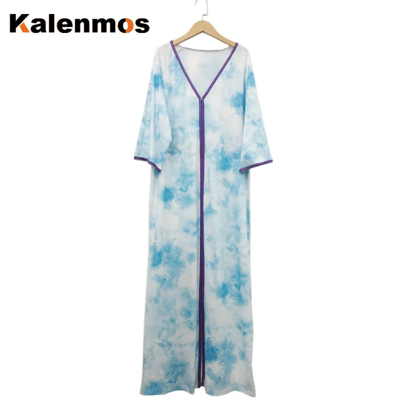 Платье-хиджаб женское с принтом в стиле бохо 2020 | Тематическая одежда и униформа